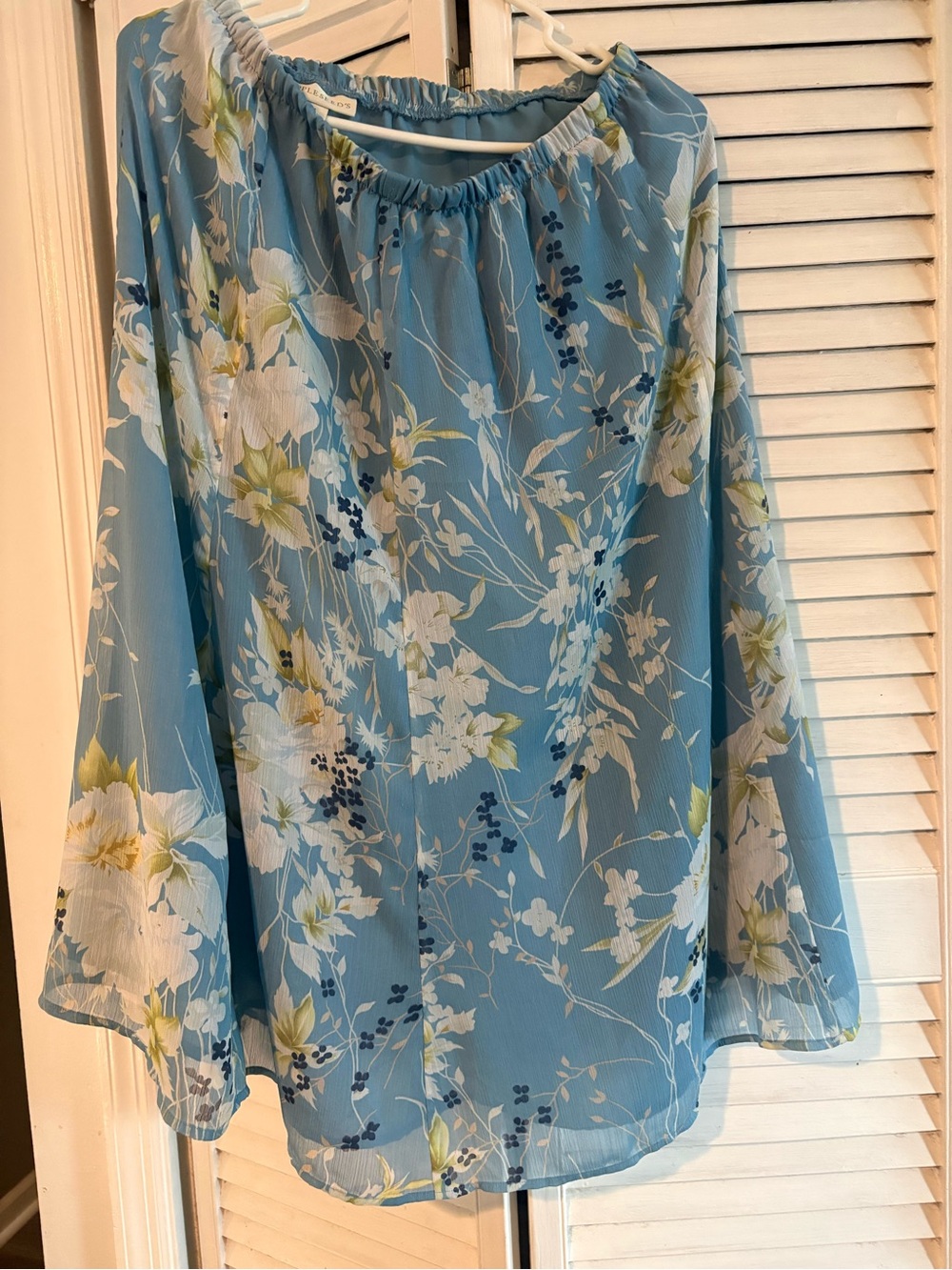 Light Blue Floral skirt